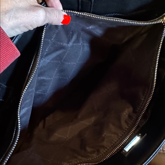 Steve Madden Black Textured Tote - Picture 5 of 10